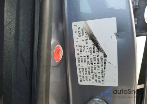 2012 Acura Tsx из США, поврежденный, VIN JH4CU2F48CC020165